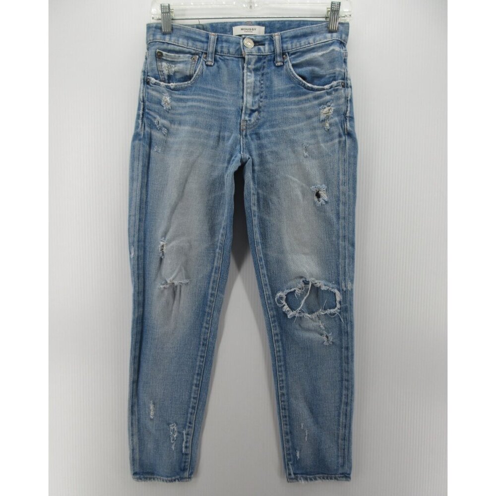 Mous Sy Vintage Jeans 26 Skinny Distressed Grunge Denim Pants Japan